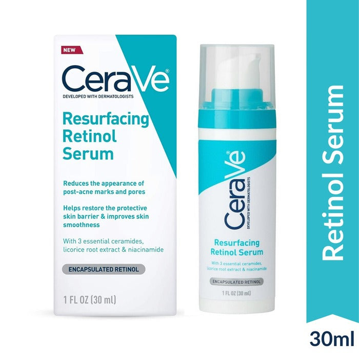 Cerave Resurfacing Retinol Serum (Factory Leftover Stock ) – 30 ml