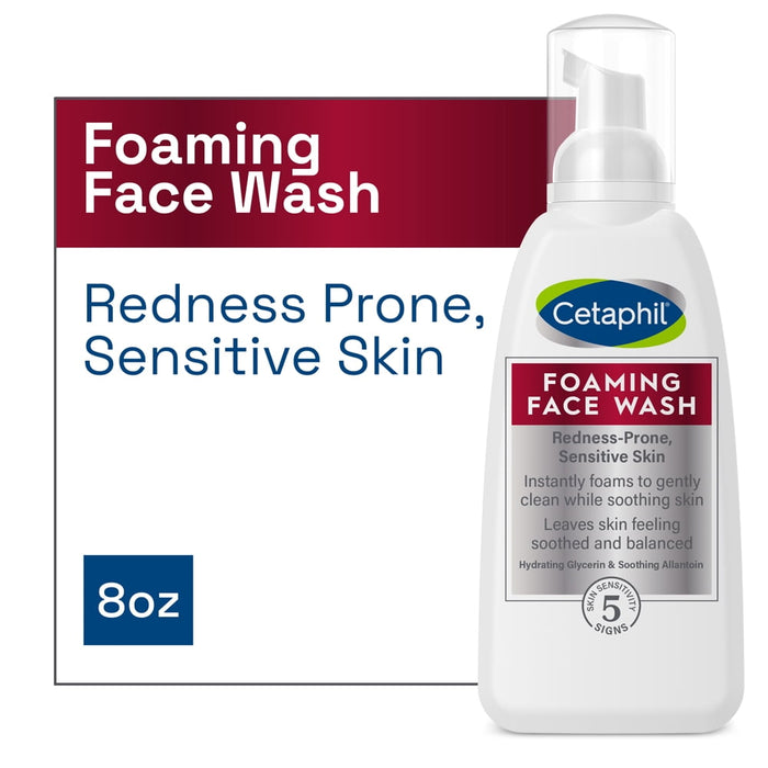 Cetaphil Foaming Face Wash Redness-Prone Skin 237 ml (Original Factory Leftover )