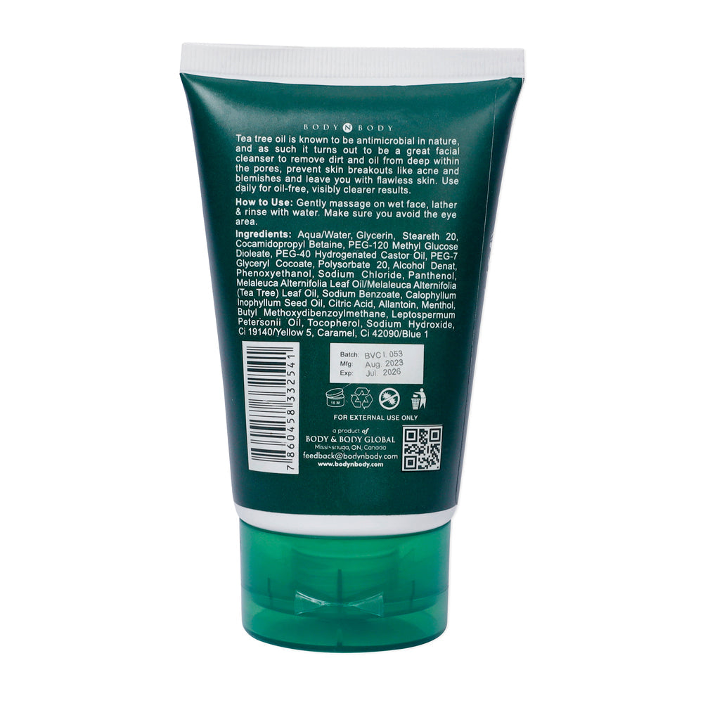 Acne tea tree face wash