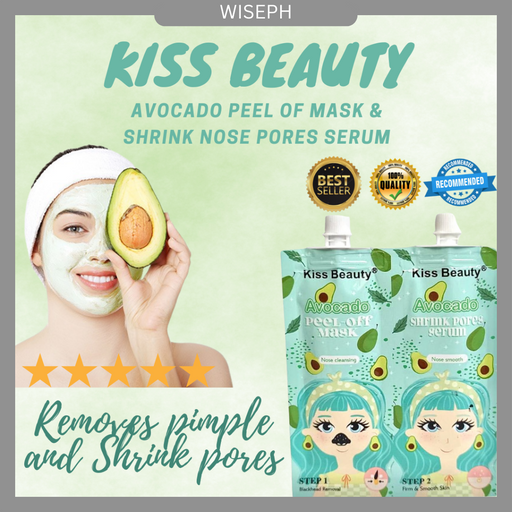 Kiss Beauty 2 in 1 Avocado Peel Off and Shrink Pores Serum for Nose