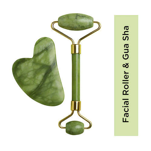 Gua Sha Stone with Jade Roller