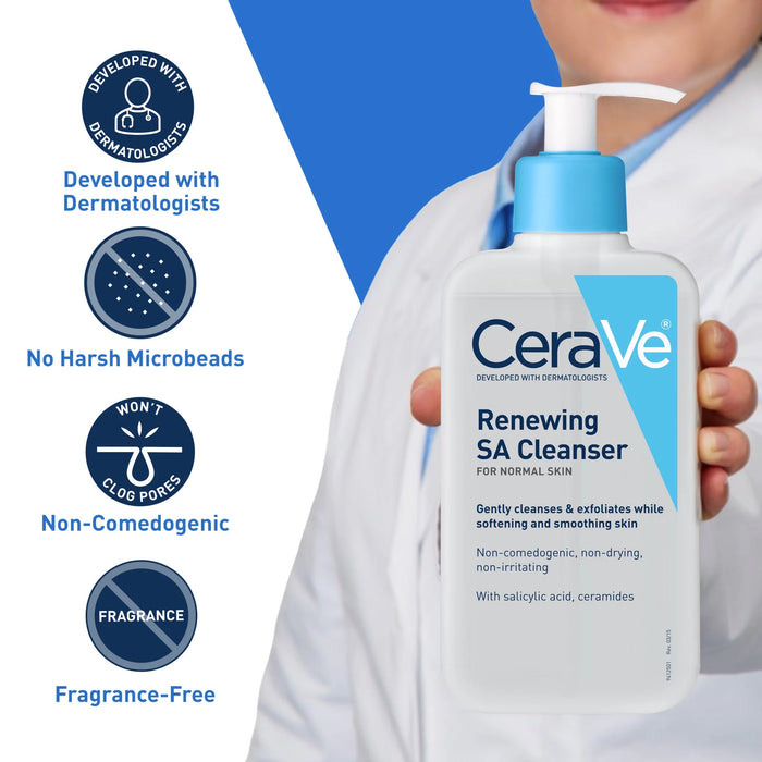 Cerave Renewing SA Cleanser 237 ml (Original Factory Leftover )
