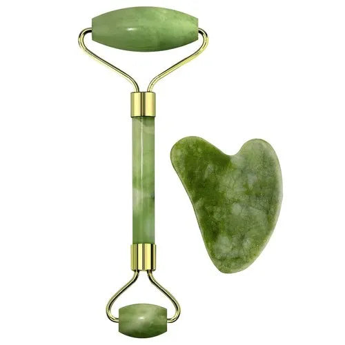 Gua Sha Stone with Jade Roller