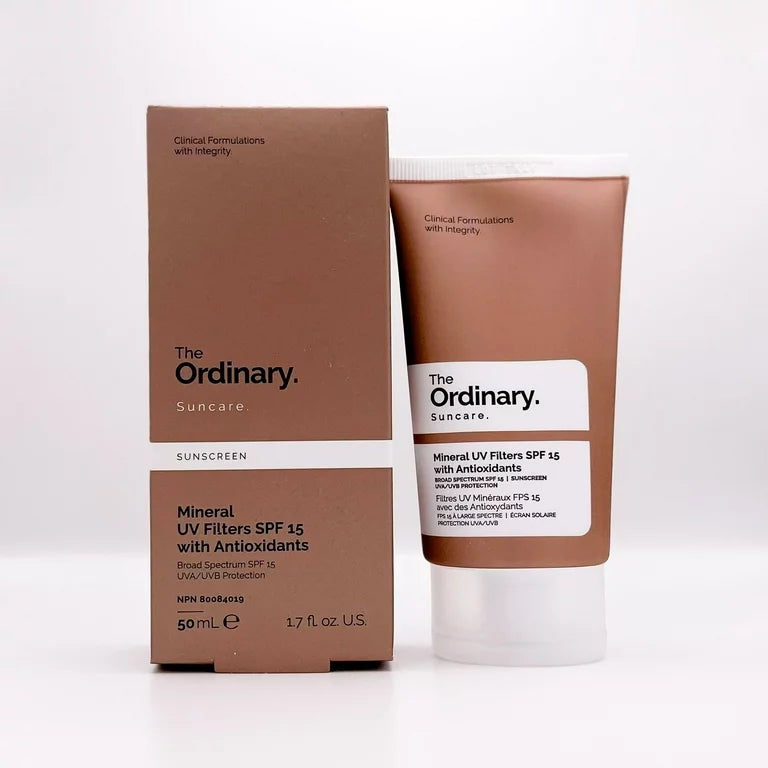 The Ordinary Mineral UV Filters SPF 15 – 50ml (Original Factory Leftover )