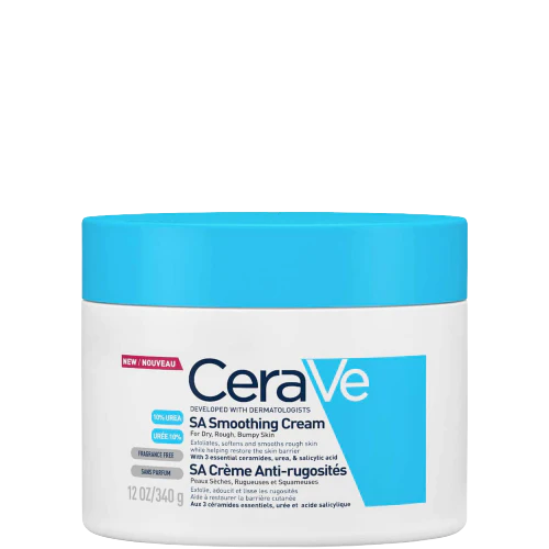 CeraVe SA Smoothing Salicylic Acid Cream (Original Factory Leftover Stock) – 340g