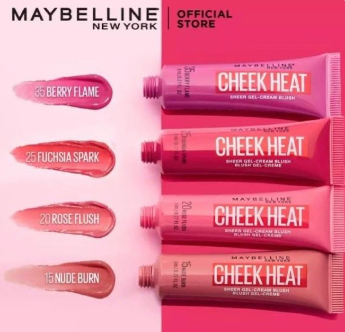 Cheek heat tint