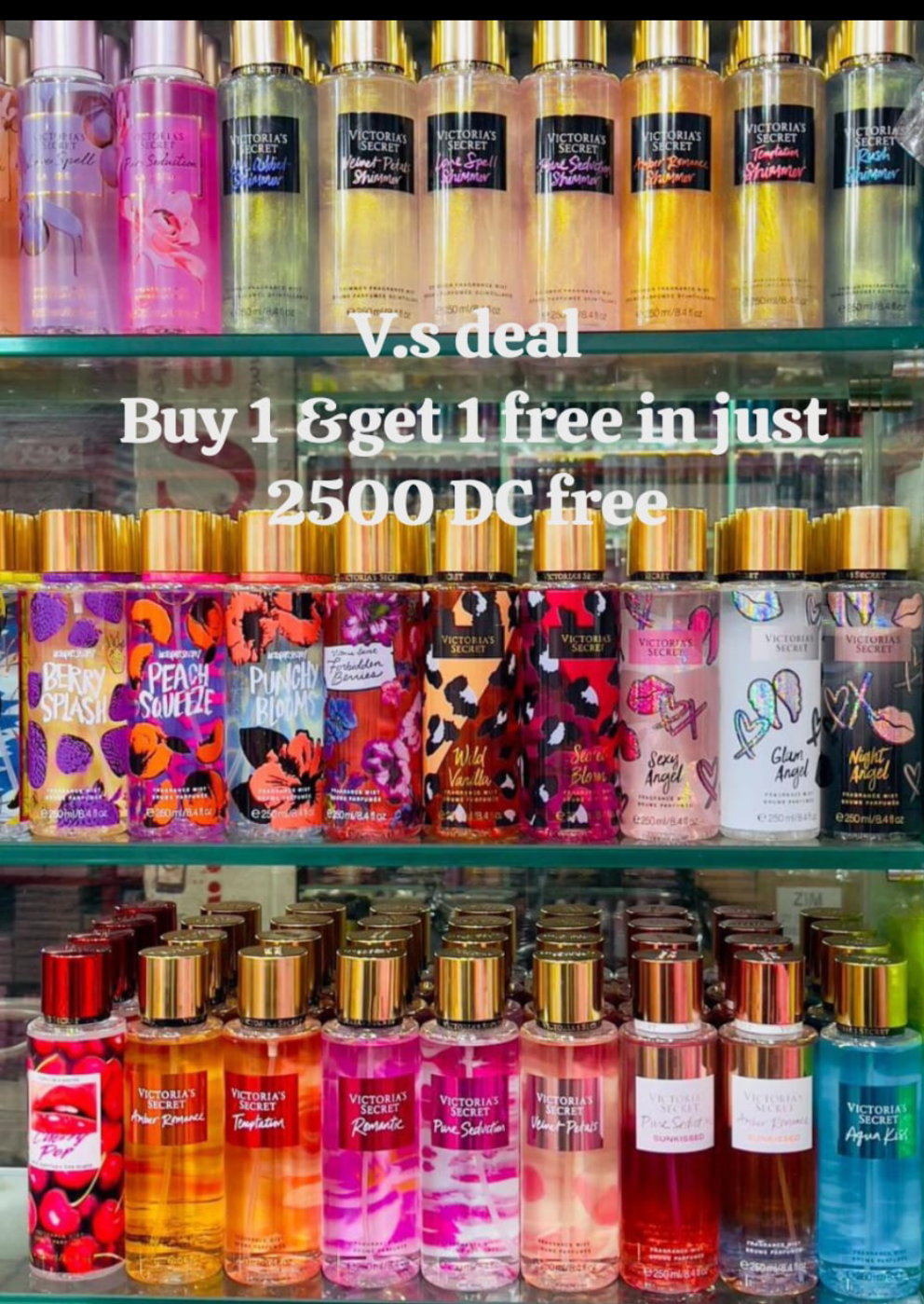 Victoria secret mists deal (buy 1 get 1 free )