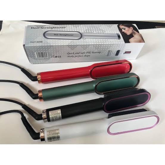 HAIR STRAIGHTENER COMB BRUSH