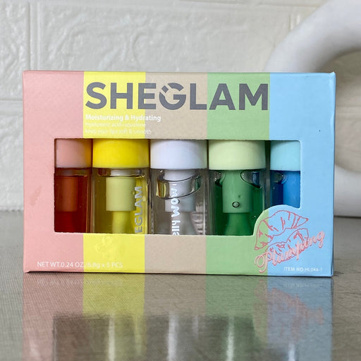 sheglam Jelly Wow Hydrating Lip Oil – Transparent Glossy (full bundle pack )