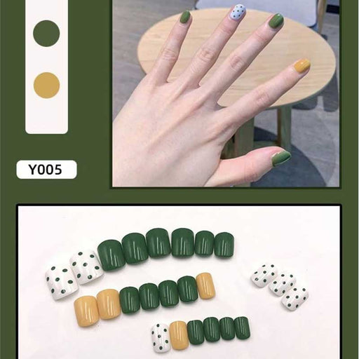 O.TWO.O Nails (With Press on Glue) 24 tips – Y005