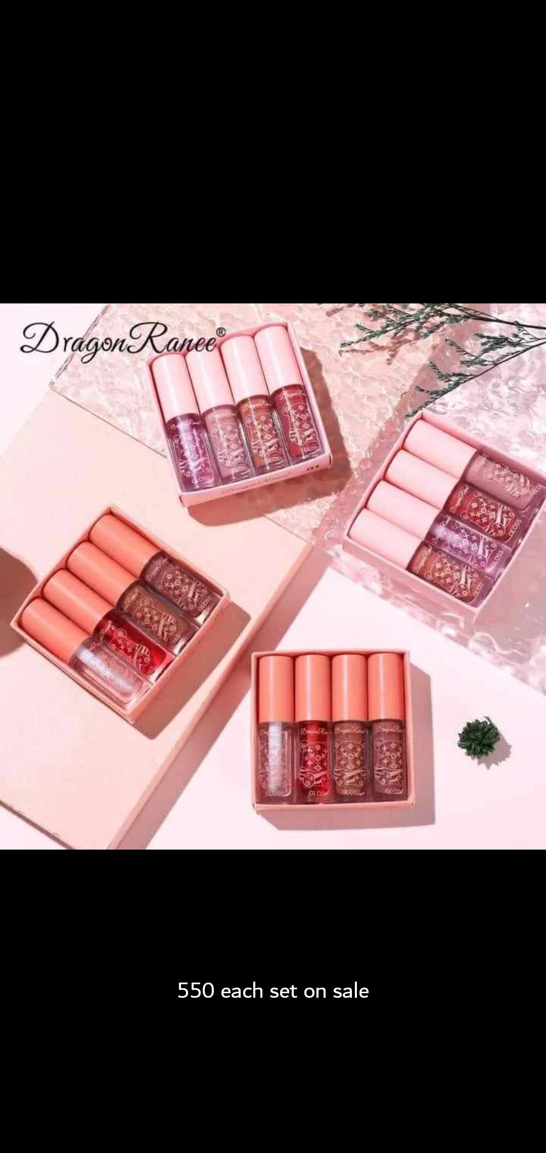 Dragon Ranee 04 Pcs Shine Water Lip Gloss Plumping Lip Oil LIP Gloss