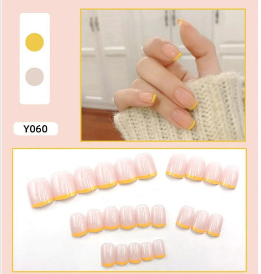 O.TWO.O Nails (With Press on Glue) 24 tips – Y060