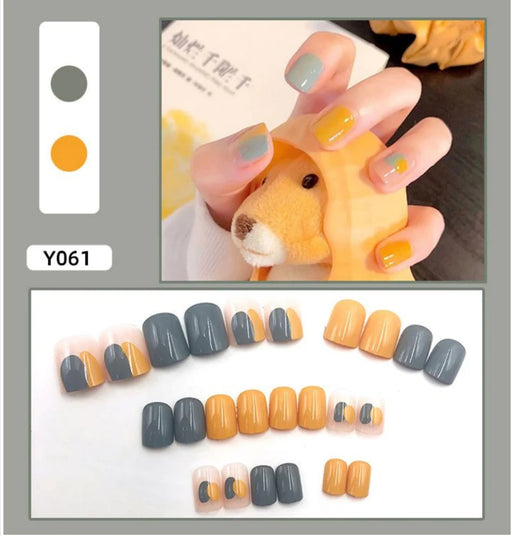 O.TWO.O Nails (With Press on Glue) 24 tips – Y061