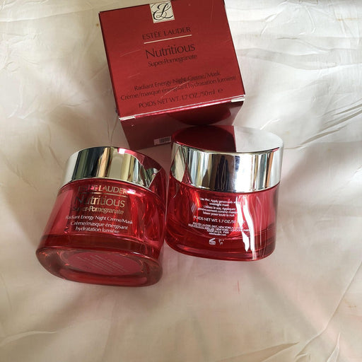 Estee Lauder Nutritious Super-Pomegranate Radiant Energy Night Crème and moisturizer bundle