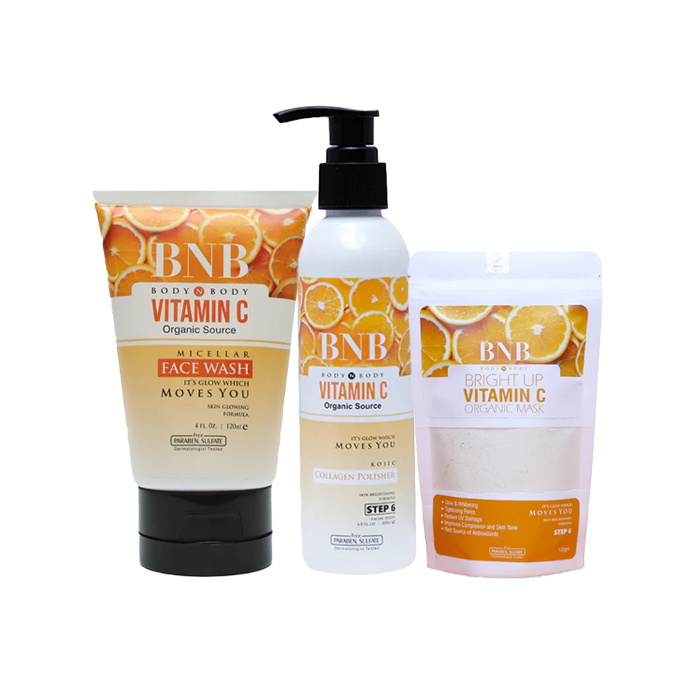 Bright up Vitamin C KIT ( Face wash+Polisher+ Mask)