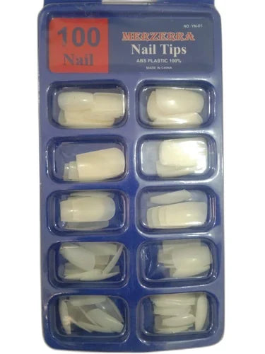 Nail Tips 100 pcs – Oval Shaped (Blue Packing)