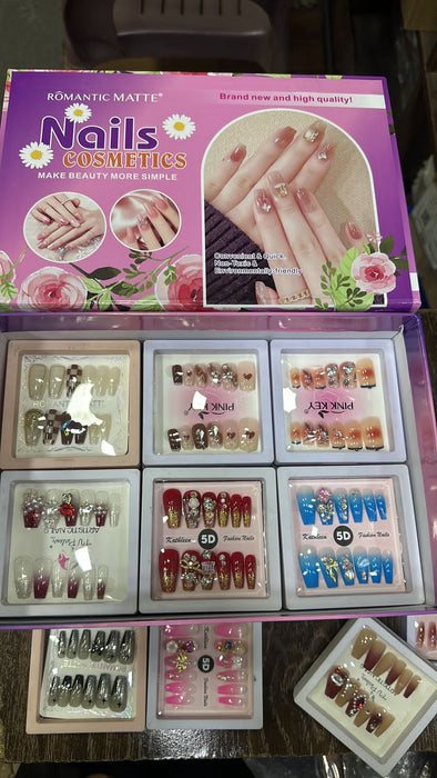 Bridal fancy 5d nails with complete kit