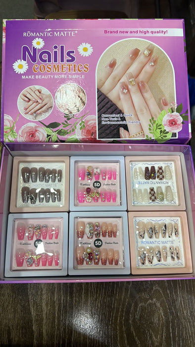 Bridal fancy 5d nails with complete kit