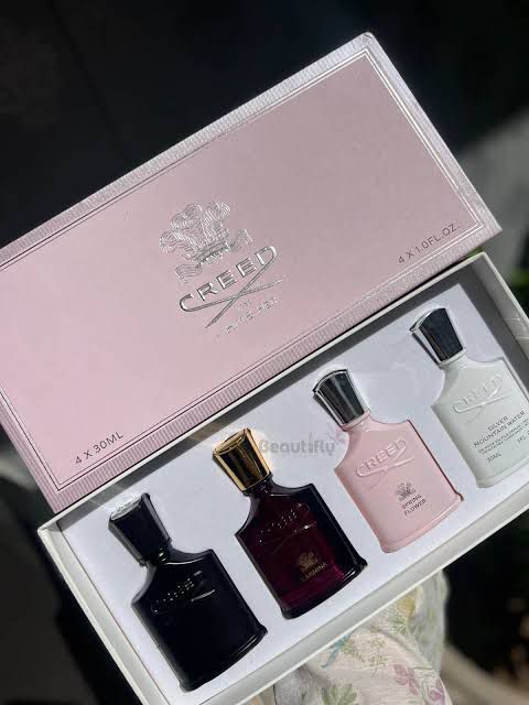 Affordable pink perfume set