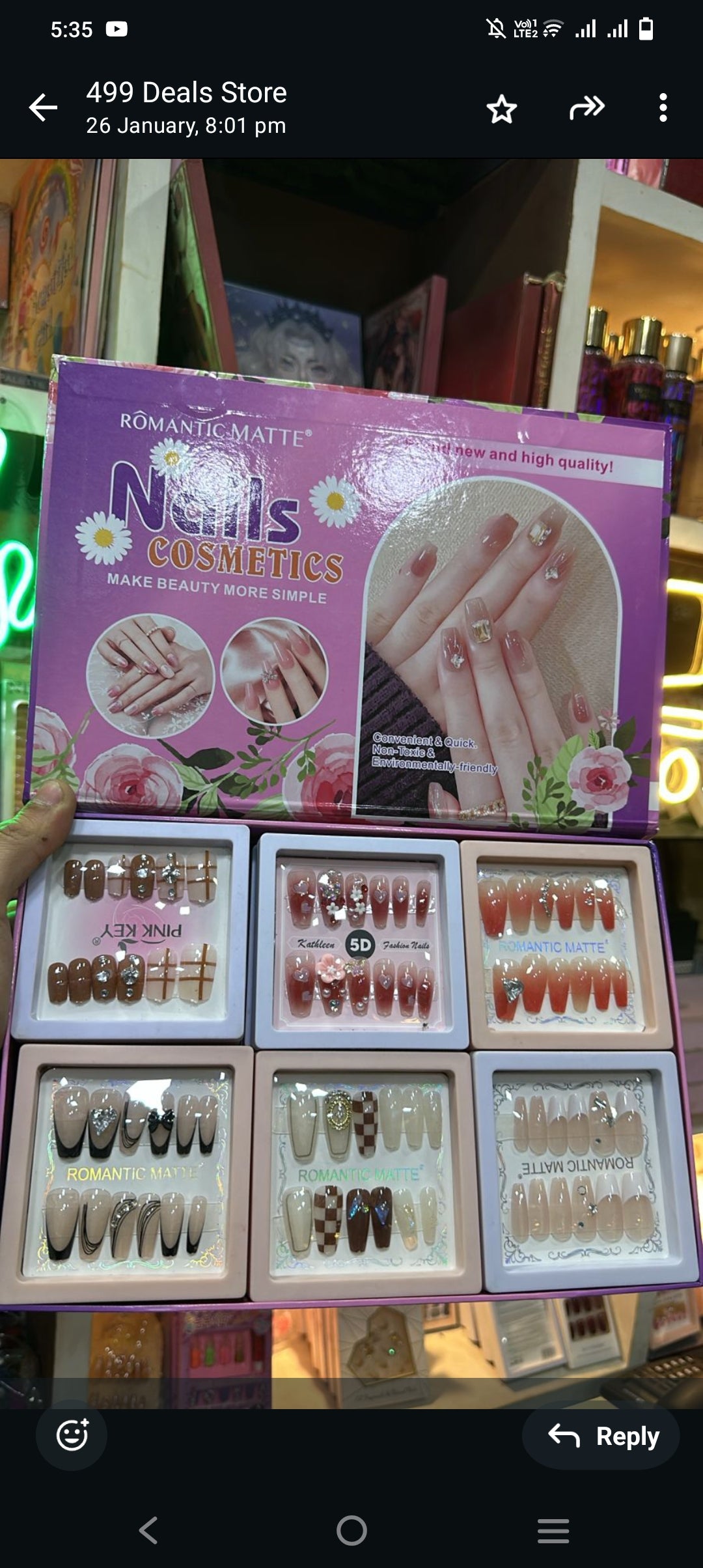 Bridal fancy 5d nails with complete kit