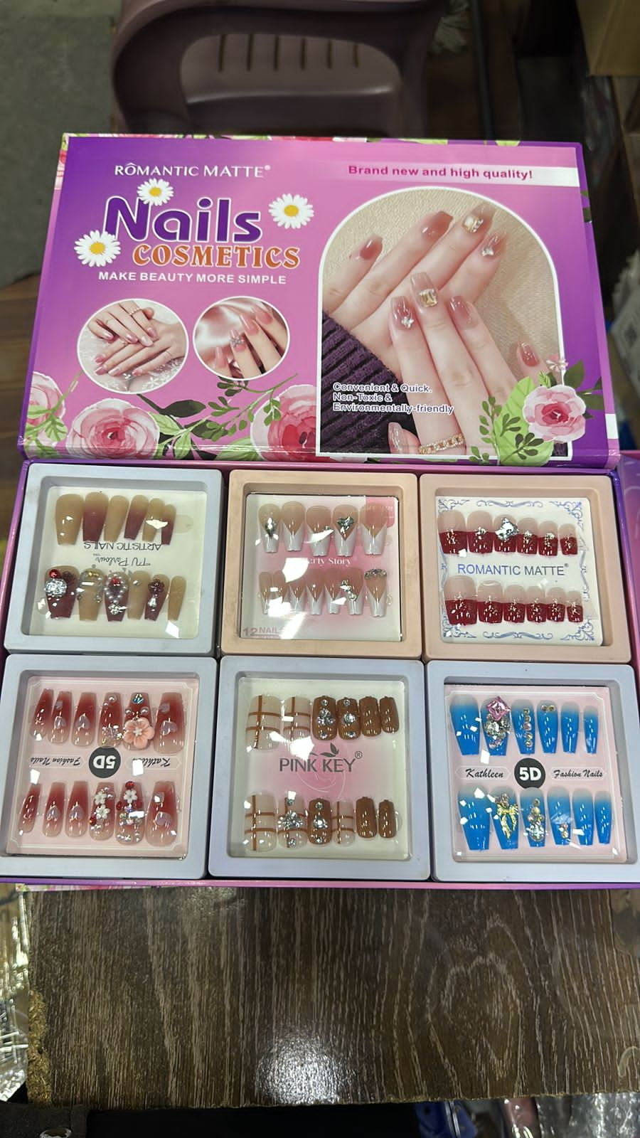 Bridal fancy 5d nails with complete kit