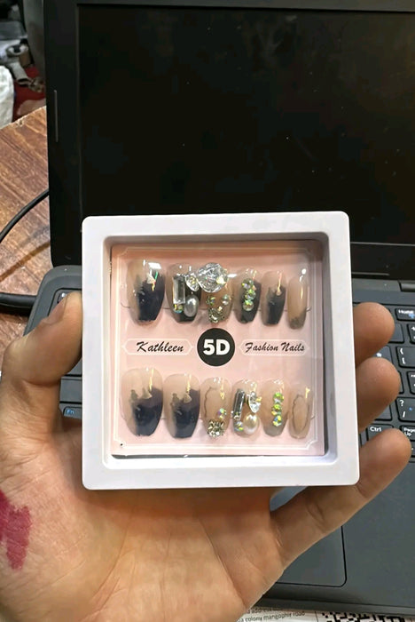 Bridal fancy 5d nails with complete kit