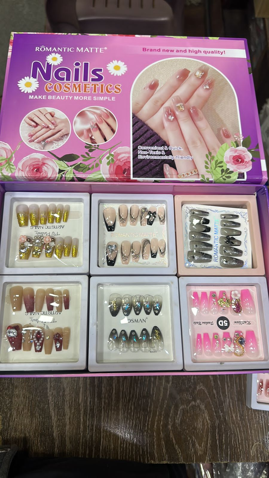 Bridal fancy 5d nails with complete kit